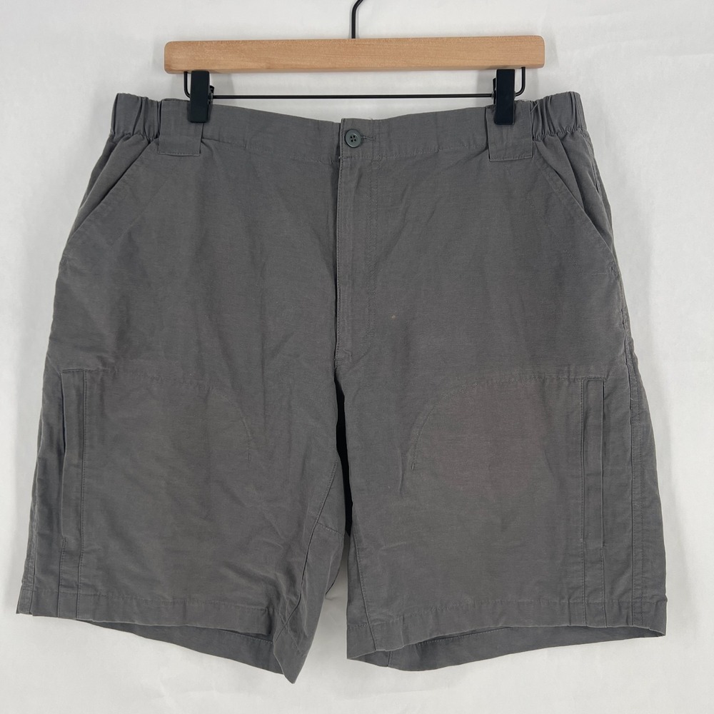 Woolrich Cargo Shorts Mens 36 Gray Mid Rise Hiking‎ Outdoor All Day Comfort